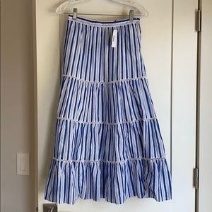 Tiered Jcrew midi skirt NWT